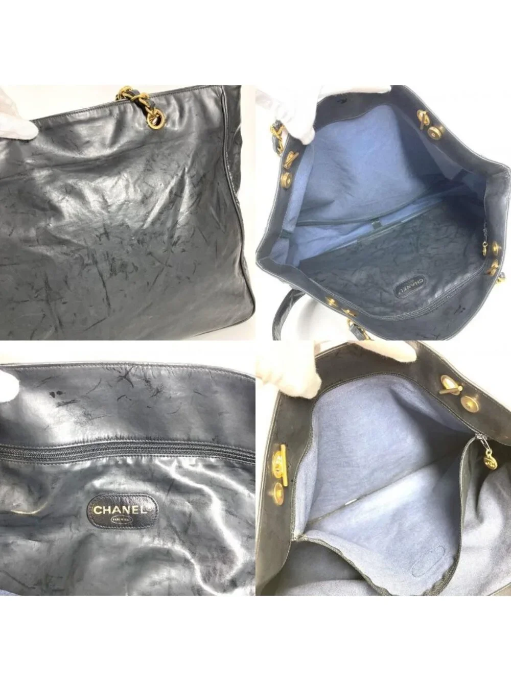 Chanel Shoulder Bag CC Logo Black